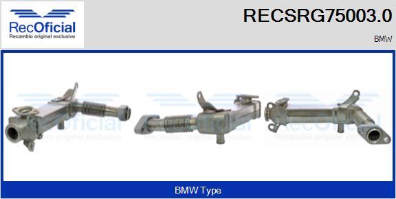 RECOFICIAL RECSRG75003.0 - Охладител, ЕГР система vvparts.bg