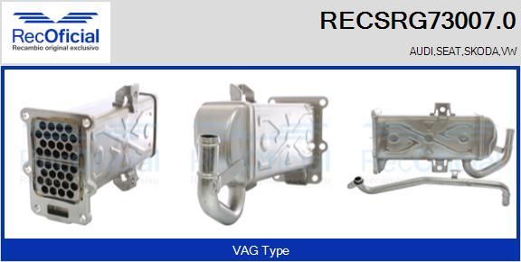 RECOFICIAL RECSRG73007.0 - Охладител, ЕГР система vvparts.bg