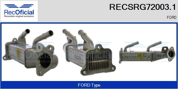 RECOFICIAL RECSRG72003.1 - Охладител, ЕГР система vvparts.bg