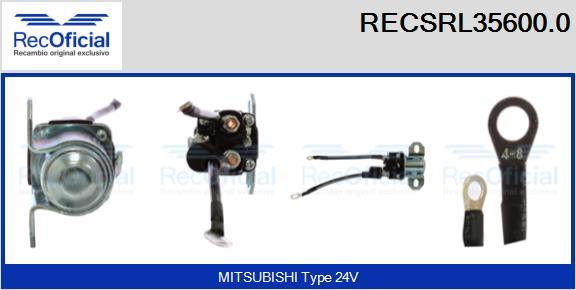 RECOFICIAL RECSRL35600.0 - Реле, стартер vvparts.bg