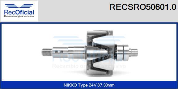 RECOFICIAL RECSRO50601.0 - Ротор, генератор vvparts.bg