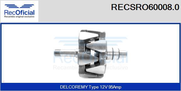 RECOFICIAL RECSRO60008.0 - Ротор, генератор vvparts.bg