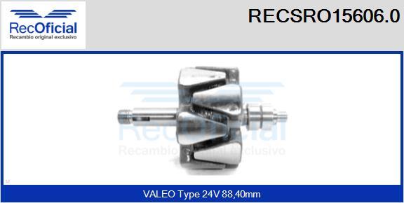 RECOFICIAL RECSRO15606.0 - Ротор, генератор vvparts.bg