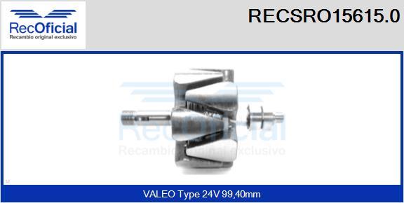 RECOFICIAL RECSRO15615.0 - Ротор, генератор vvparts.bg