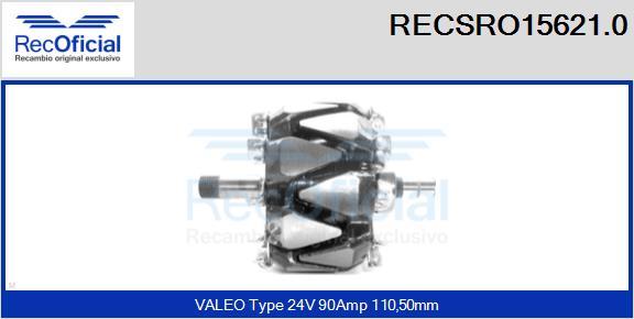 RECOFICIAL RECSRO15621.0 - Ротор, генератор vvparts.bg