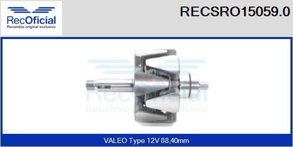 RECOFICIAL RECSRO15059.0 - Ротор, генератор vvparts.bg