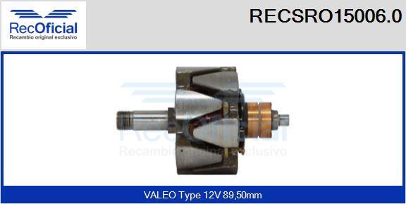 RECOFICIAL RECSRO15006.0 - Ротор, генератор vvparts.bg