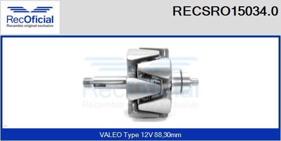 RECOFICIAL RECSRO15034.0 - Ротор, генератор vvparts.bg