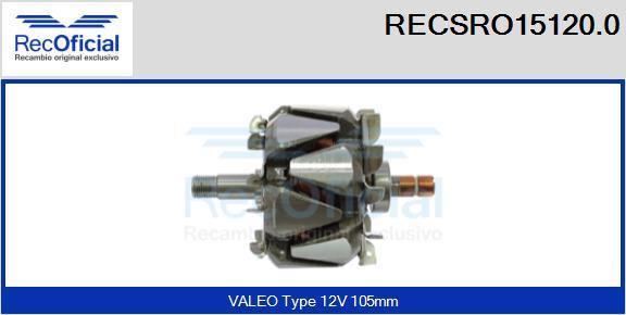 RECOFICIAL RECSRO15120.0 - Ротор, генератор vvparts.bg