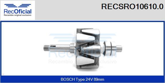 RECOFICIAL RECSRO10610.0 - Ротор, генератор vvparts.bg