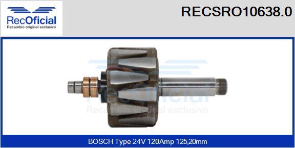RECOFICIAL RECSRO10638.0 - Ротор, генератор vvparts.bg