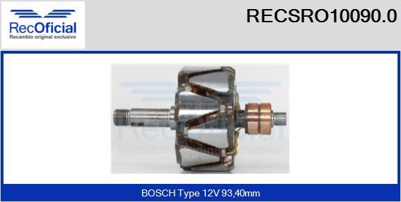 RECOFICIAL RECSRO10090.0 - Ротор, генератор vvparts.bg