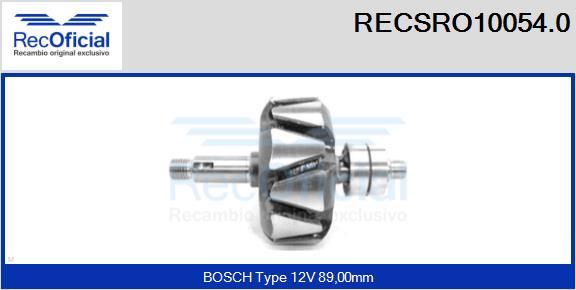RECOFICIAL RECSRO10054.0 - Ротор, генератор vvparts.bg