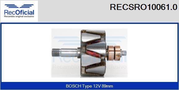 RECOFICIAL RECSRO10061.0 - Ротор, генератор vvparts.bg