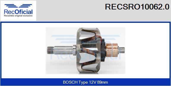 RECOFICIAL RECSRO10062.0 - Ротор, генератор vvparts.bg