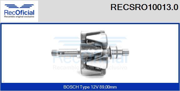 RECOFICIAL RECSRO10013.0 - Ротор, генератор vvparts.bg