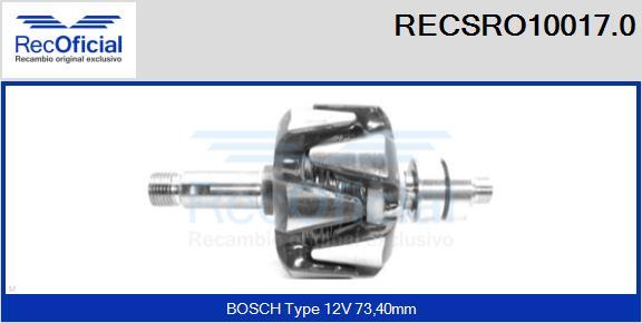 RECOFICIAL RECSRO10017.0 - Ротор, генератор vvparts.bg