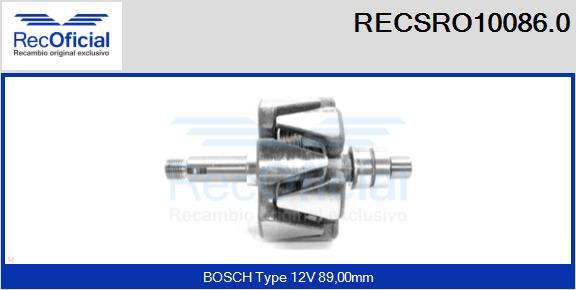 RECOFICIAL RECSRO10086.0 - Ротор, генератор vvparts.bg