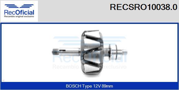 RECOFICIAL RECSRO10038.0 - Ротор, генератор vvparts.bg