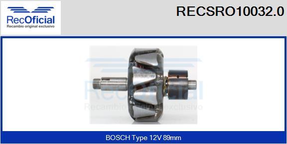 RECOFICIAL RECSRO10032.0 - Ротор, генератор vvparts.bg