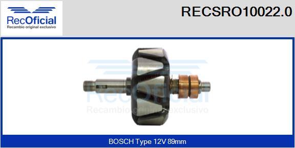 RECOFICIAL RECSRO10022.0 - Ротор, генератор vvparts.bg