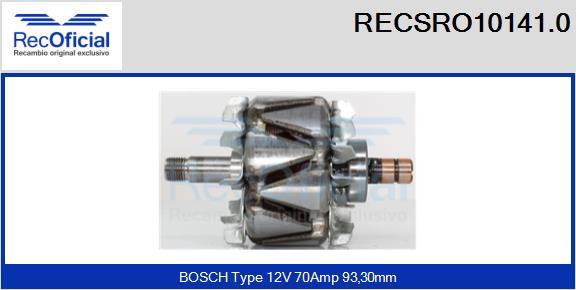 RECOFICIAL RECSRO10141.0 - Ротор, генератор vvparts.bg