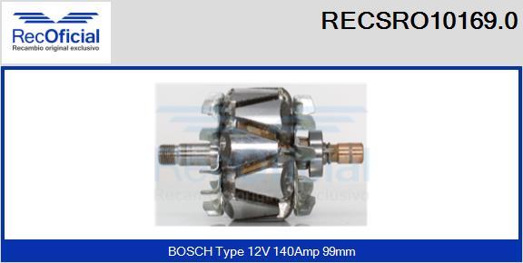 RECOFICIAL RECSRO10169.0 - Ротор, генератор vvparts.bg