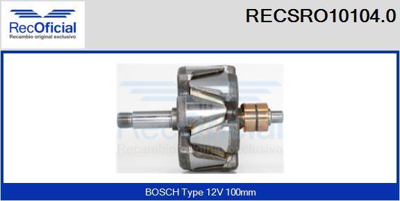 RECOFICIAL RECSRO10104.0 - Ротор, генератор vvparts.bg