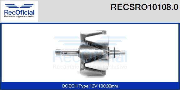 RECOFICIAL RECSRO10108.0 - Ротор, генератор vvparts.bg