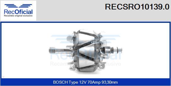 RECOFICIAL RECSRO10139.0 - Ротор, генератор vvparts.bg
