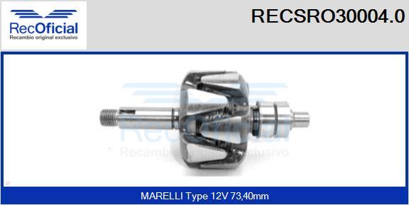 RECOFICIAL RECSRO30004.0 - Ротор, генератор vvparts.bg