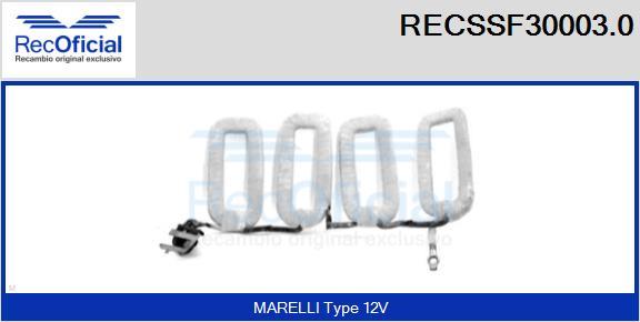 RECOFICIAL RECSSF30003.0 - Възбудителна намотка, стартер vvparts.bg