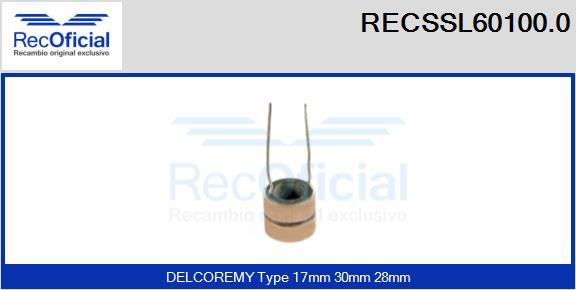 RECOFICIAL RECSSL60100.0 - Колектор, генератор vvparts.bg