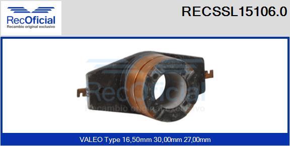 RECOFICIAL RECSSL15106.0 - Колектор, генератор vvparts.bg