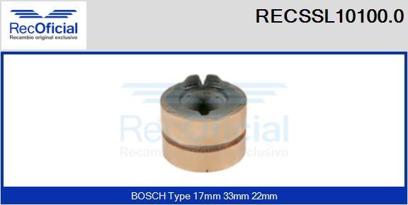 RECOFICIAL RECSSL10100.0 - Колектор, генератор vvparts.bg