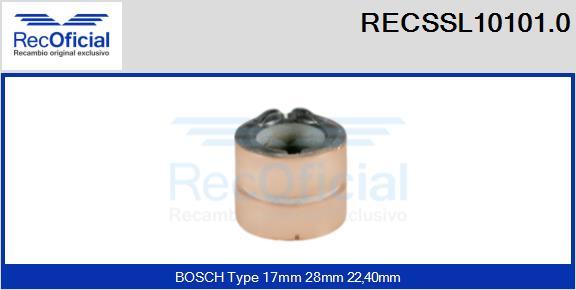 RECOFICIAL RECSSL10101.0 - Колектор, генератор vvparts.bg