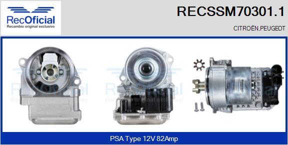 RECOFICIAL RECSSM70301.1 - Електромотор, кормилна рейка vvparts.bg