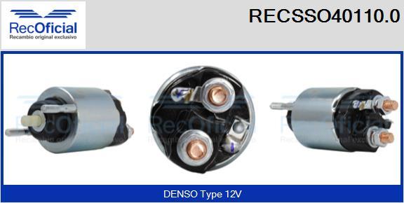 RECOFICIAL RECSSO40110.0 - Магнитен превключвател, стартер vvparts.bg