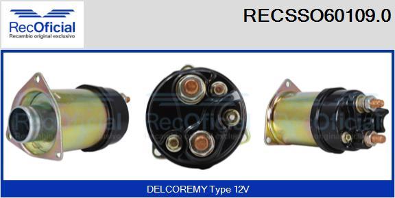 RECOFICIAL RECSSO60109.0 - Магнитен превключвател, стартер vvparts.bg