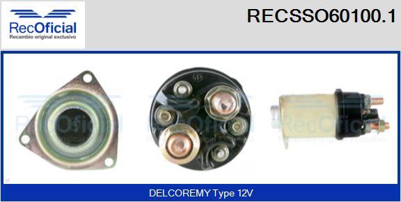 RECOFICIAL RECSSO60100.1 - Магнитен превключвател, стартер vvparts.bg