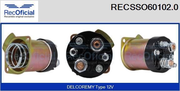 RECOFICIAL RECSSO60102.0 - Магнитен превключвател, стартер vvparts.bg