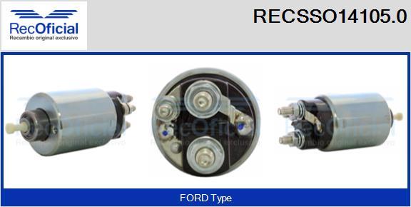 RECOFICIAL RECSSO14105.0 - Магнитен превключвател, стартер vvparts.bg