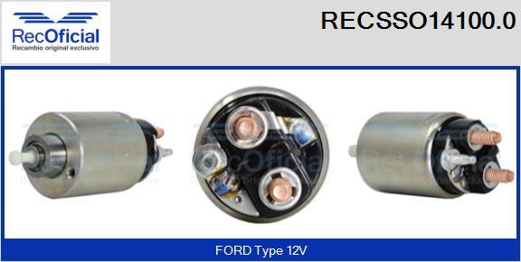 RECOFICIAL RECSSO14100.0 - Магнитен превключвател, стартер vvparts.bg