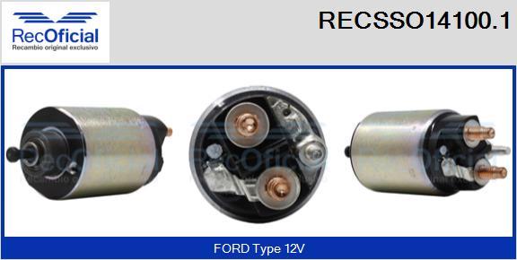 RECOFICIAL RECSSO14100.1 - Магнитен превключвател, стартер vvparts.bg
