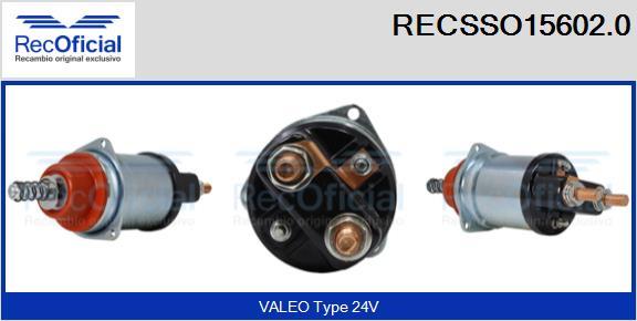 RECOFICIAL RECSSO15602.0 - Магнитен превключвател, стартер vvparts.bg