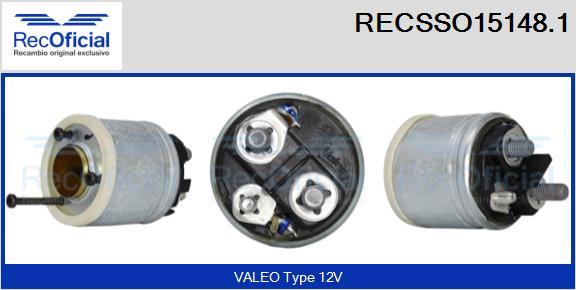 RECOFICIAL RECSSO15148.1 - Магнитен превключвател, стартер vvparts.bg