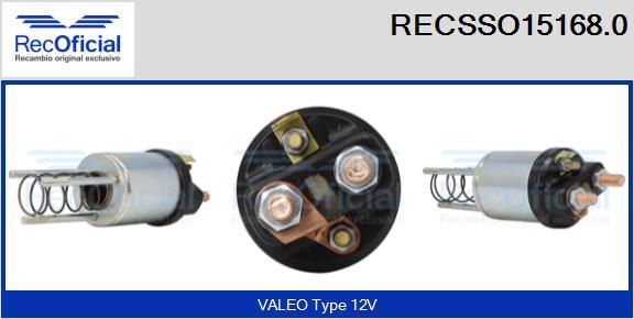 RECOFICIAL RECSSO15168.0 - Магнитен превключвател, стартер vvparts.bg