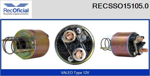 RECOFICIAL RECSSO15105.0 - Магнитен превключвател, стартер vvparts.bg