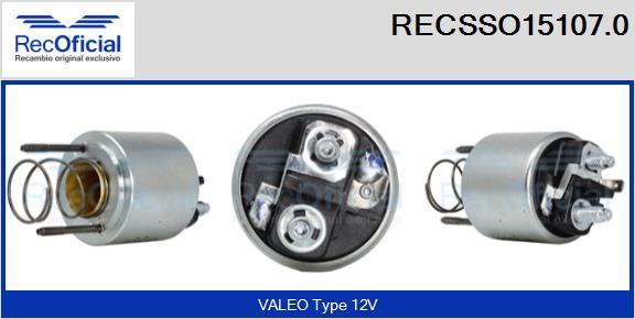 RECOFICIAL RECSSO15107.0 - Магнитен превключвател, стартер vvparts.bg