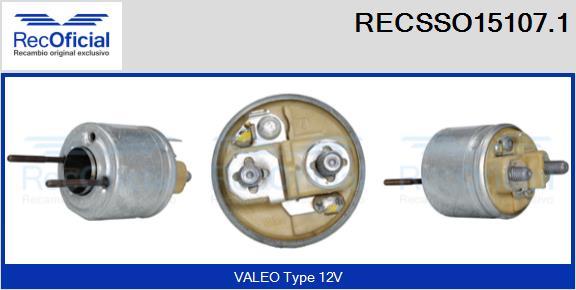 RECOFICIAL RECSSO15107.1 - Магнитен превключвател, стартер vvparts.bg